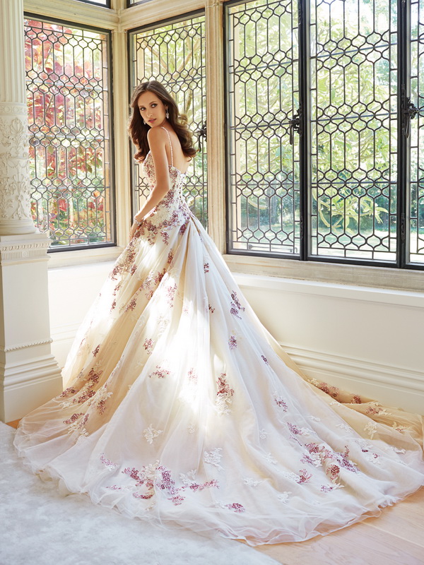 beautiful gown with a floral 