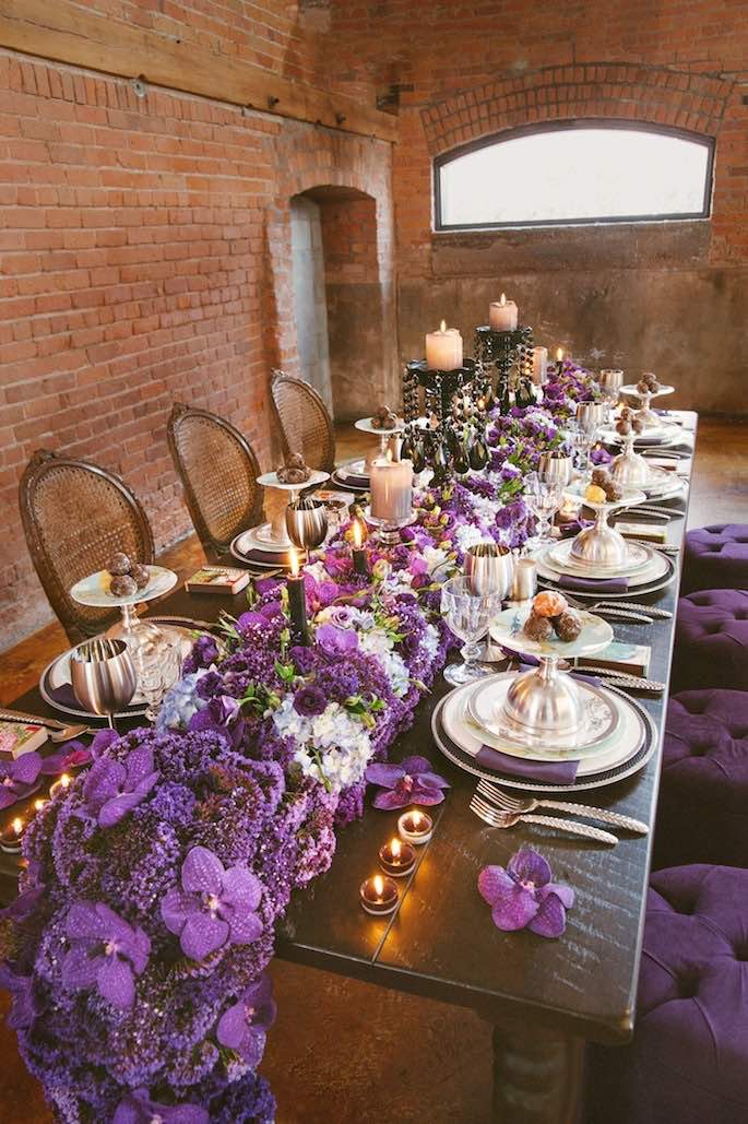 purple wedding concept