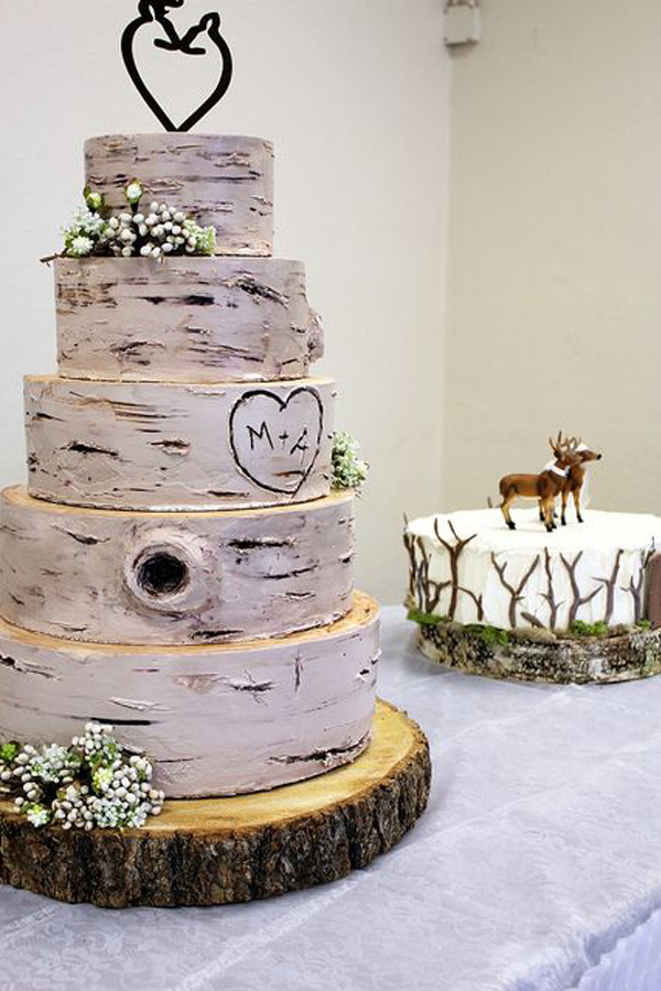 awesome rusic wedding cake