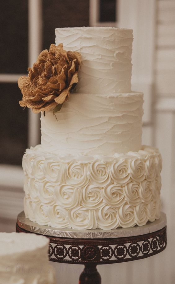 three-tier-white-textured-wedding-cake