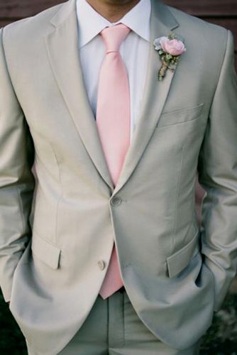 gray wedding attire