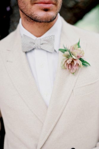 white simple groom wedding