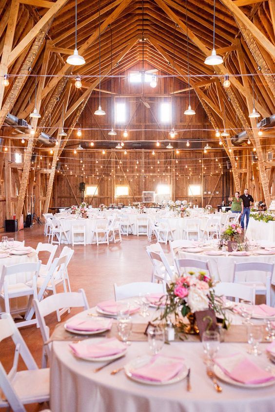 Pink-and-Gold-Barn-Wedding-Ideas