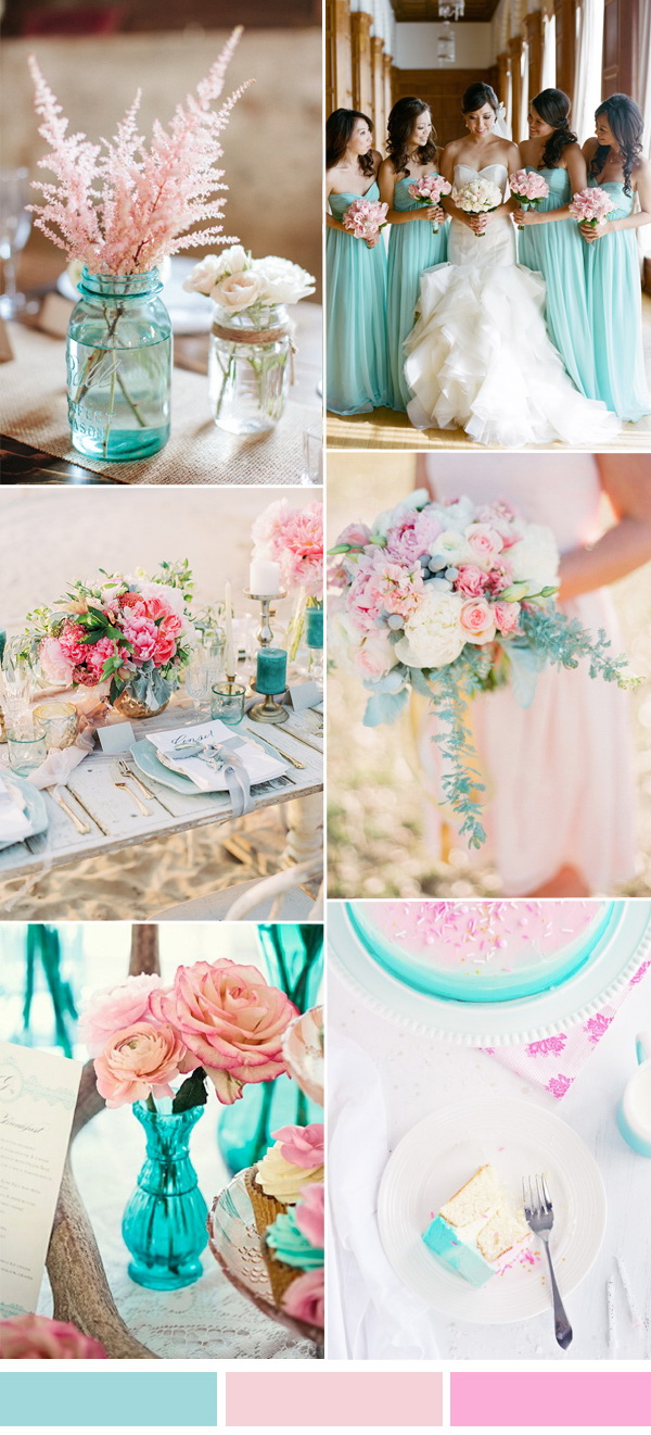 aqua-and-pink-wedding-color-palette-idea-for-spring-summer
