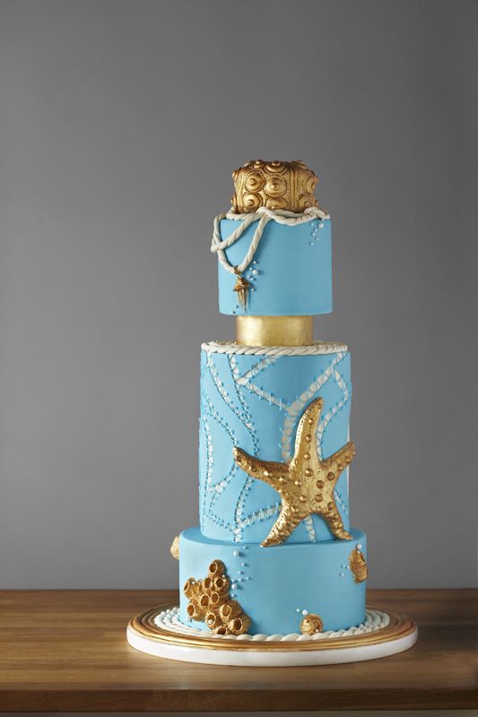 unique blue cakes design