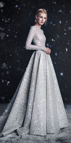 fabulous winter wedding gown