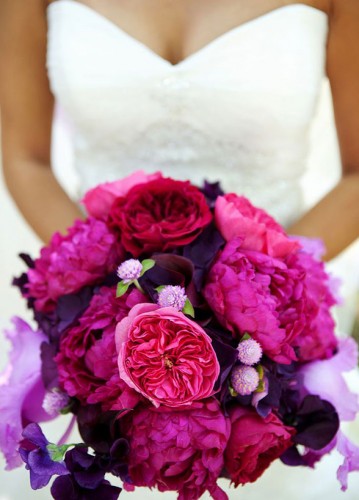 purple wedding spring bouquet ideas