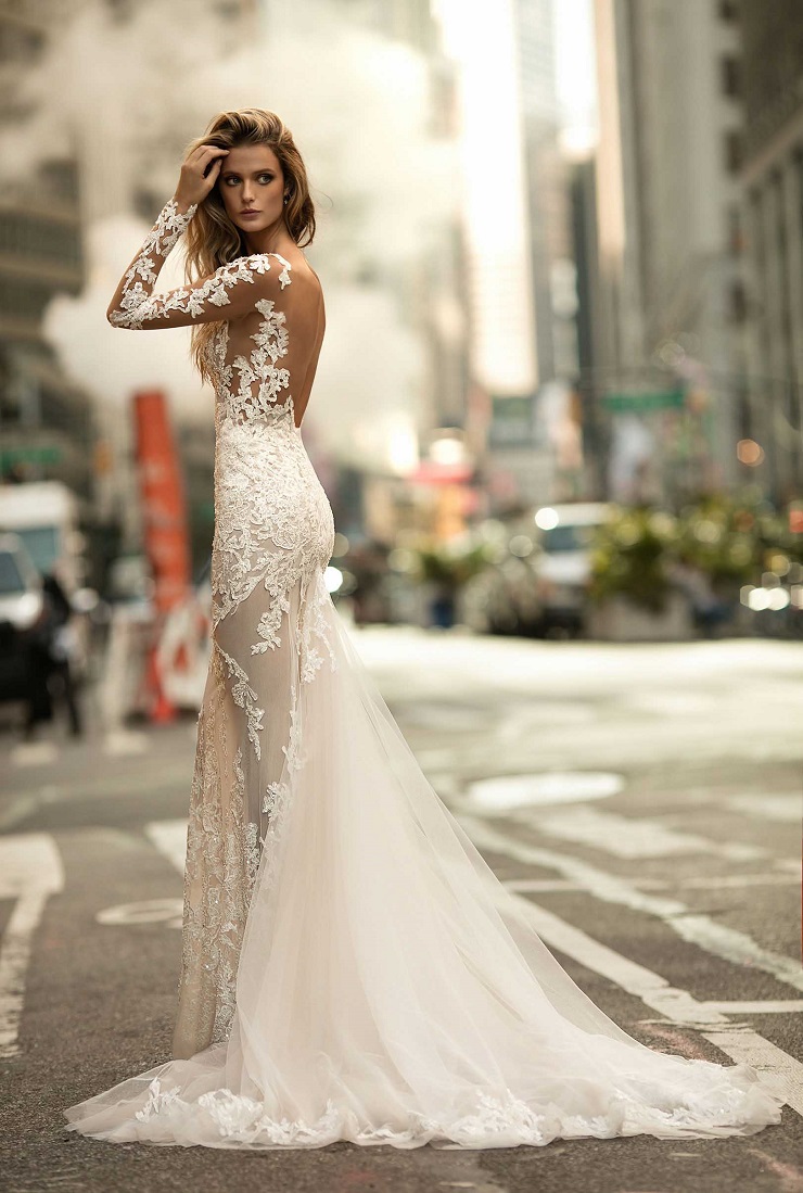 elegant winter wedding gown