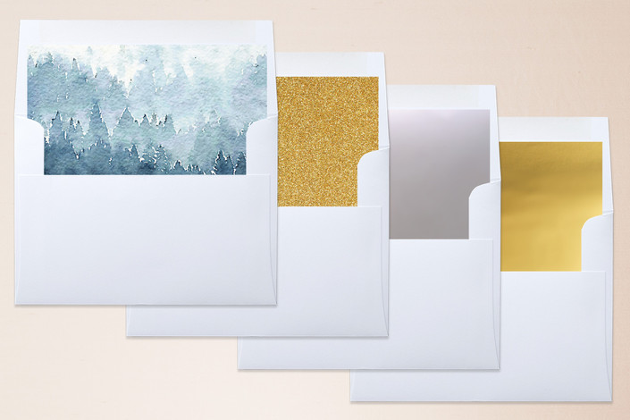 simple envelope of forest wedding