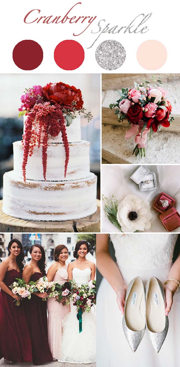 Types Of Winter Wedding Color Themes Which Presents Cool Tones That