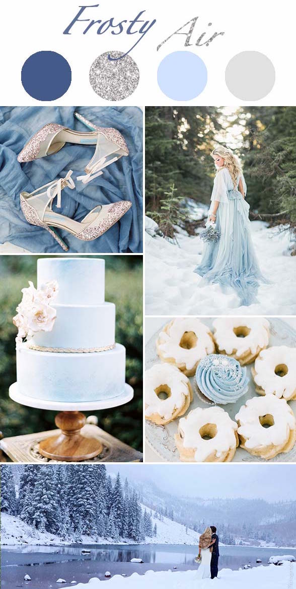 Types Of Winter Wedding Color Themes Which Presents Cool