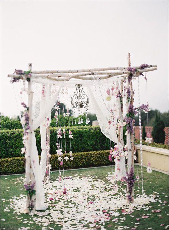 simple and beauty wedding altar