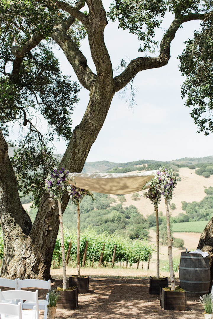 chic rustic wedding arch decor