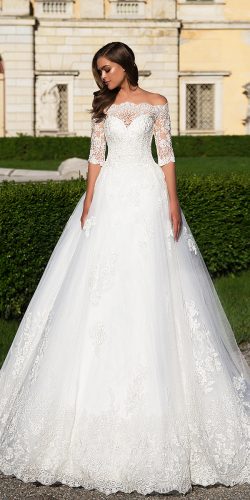 white ball wedding dress