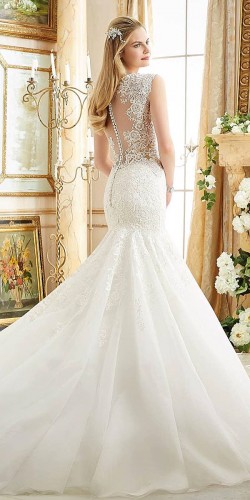 awesome mermaid white gown