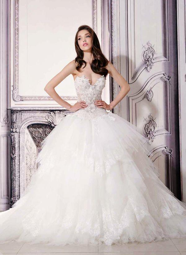white elegant wedding dress