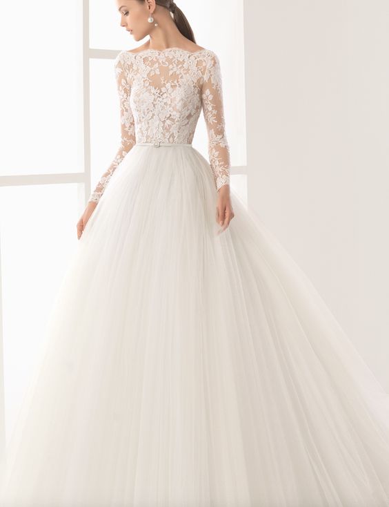 elegant princess wedding dress