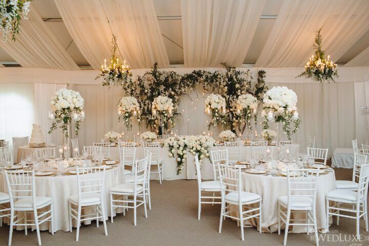 white elegant wedding design