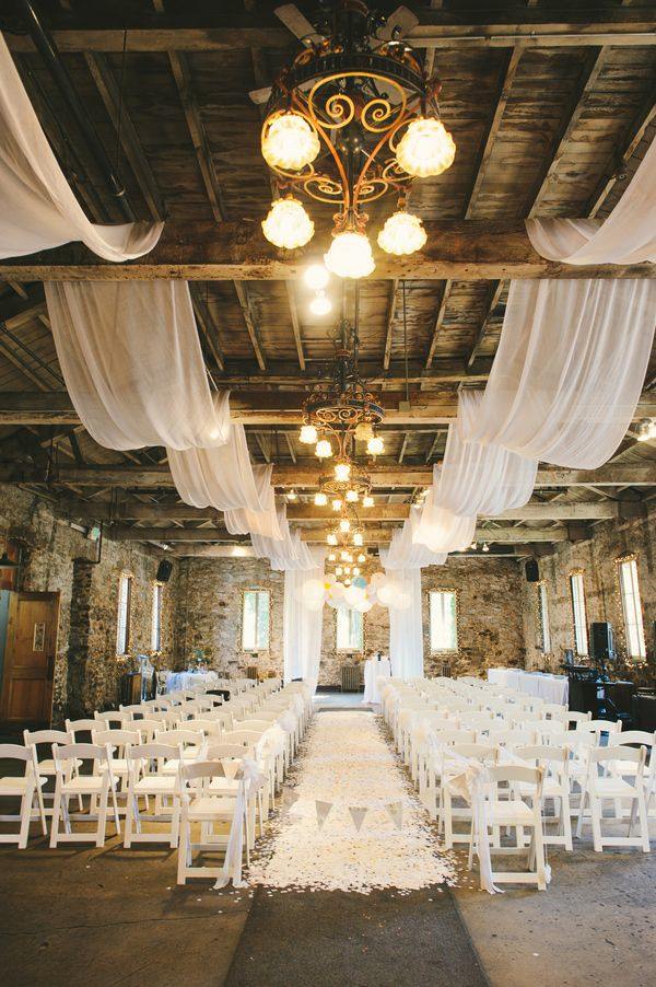 Awesome Indoor  Wedding  Ceremony With Vintage and Beautiful 