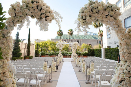 white perfect wedding design