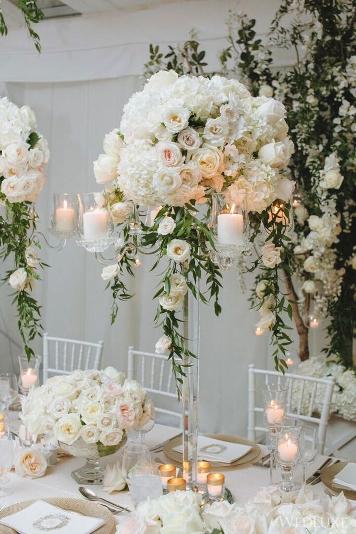 white wedding decoration 