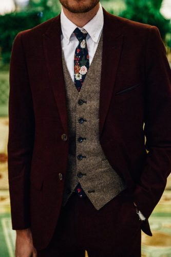 trendy waistcoat wedding attire