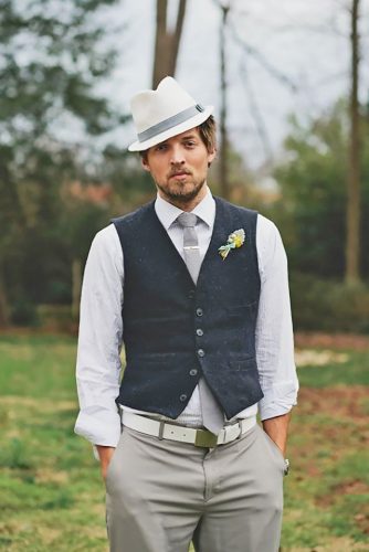 Fashion Man Wedding Attire With Vintage Theme Design Ideas