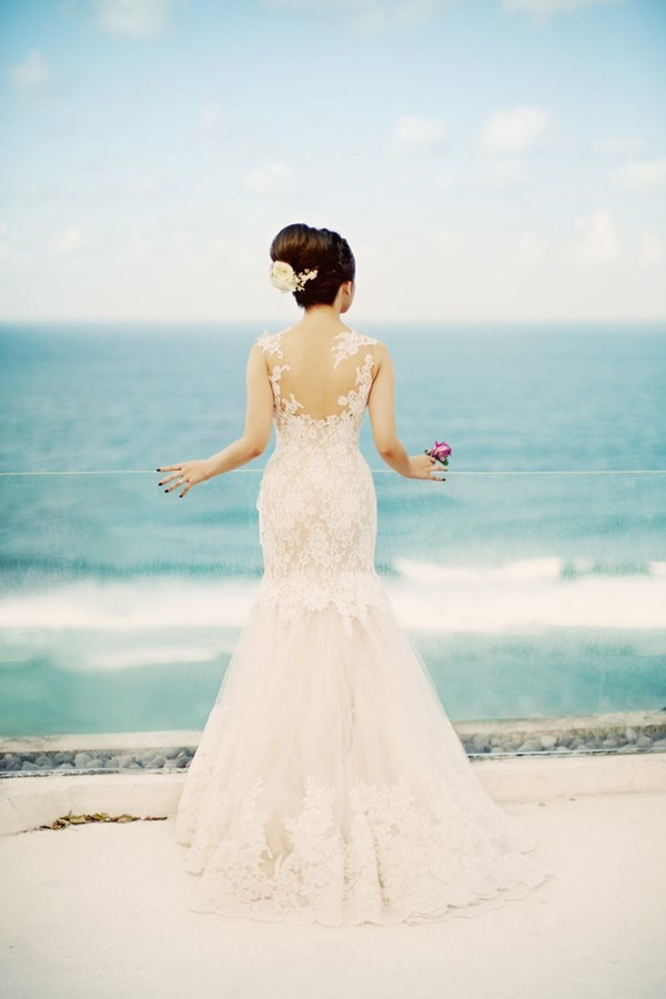 simple mermaid wedding dress