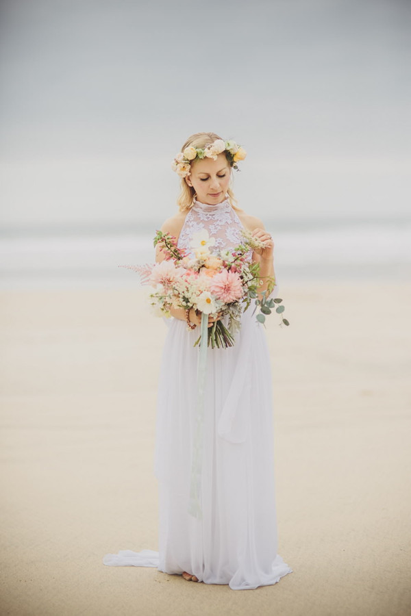 beautiful beach wedding dress