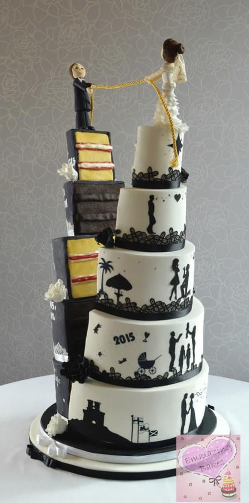 adorable and amazing wedding cake