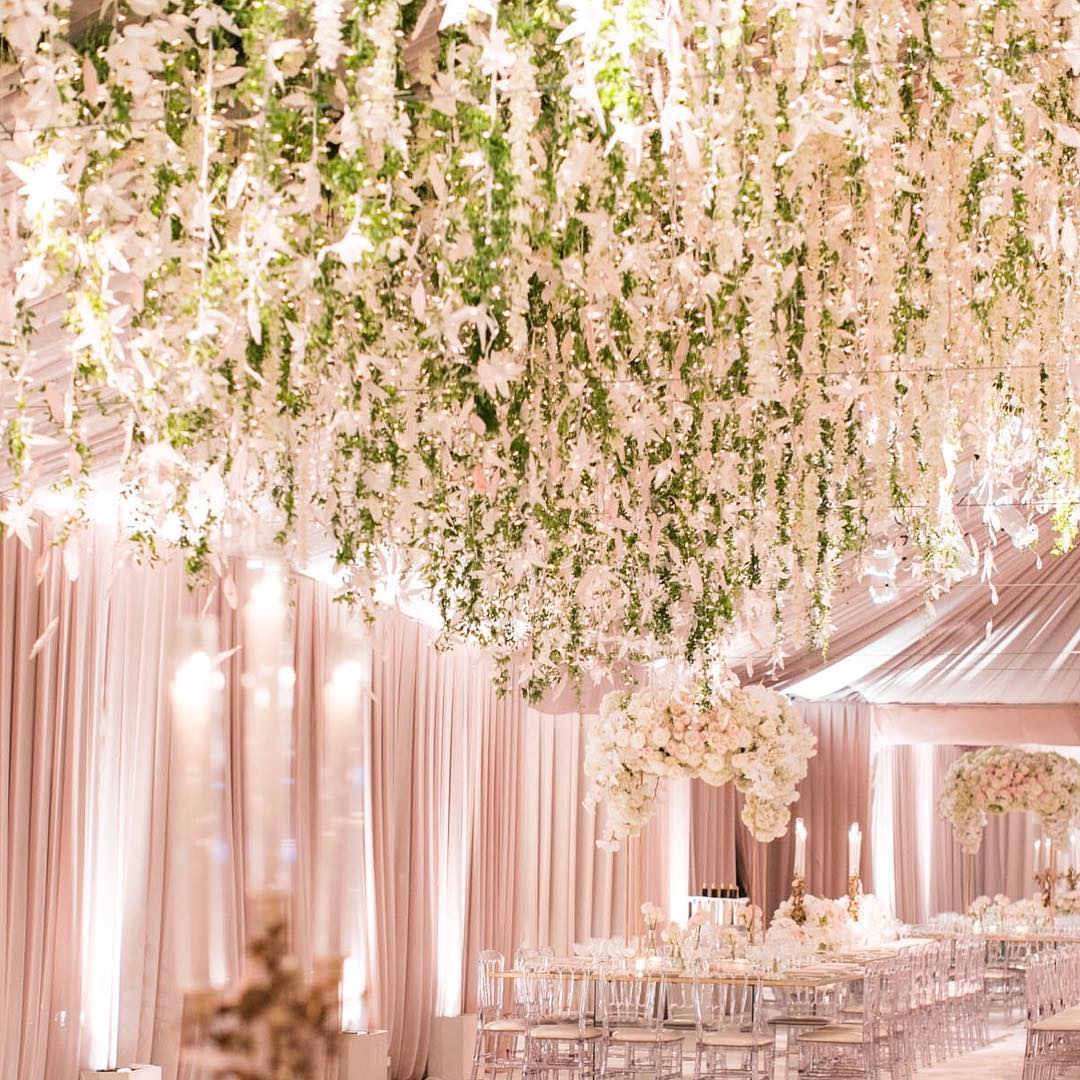 beautiful white wedding decor