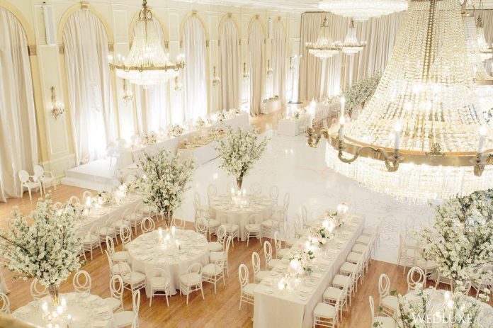 luxury white wedding concept