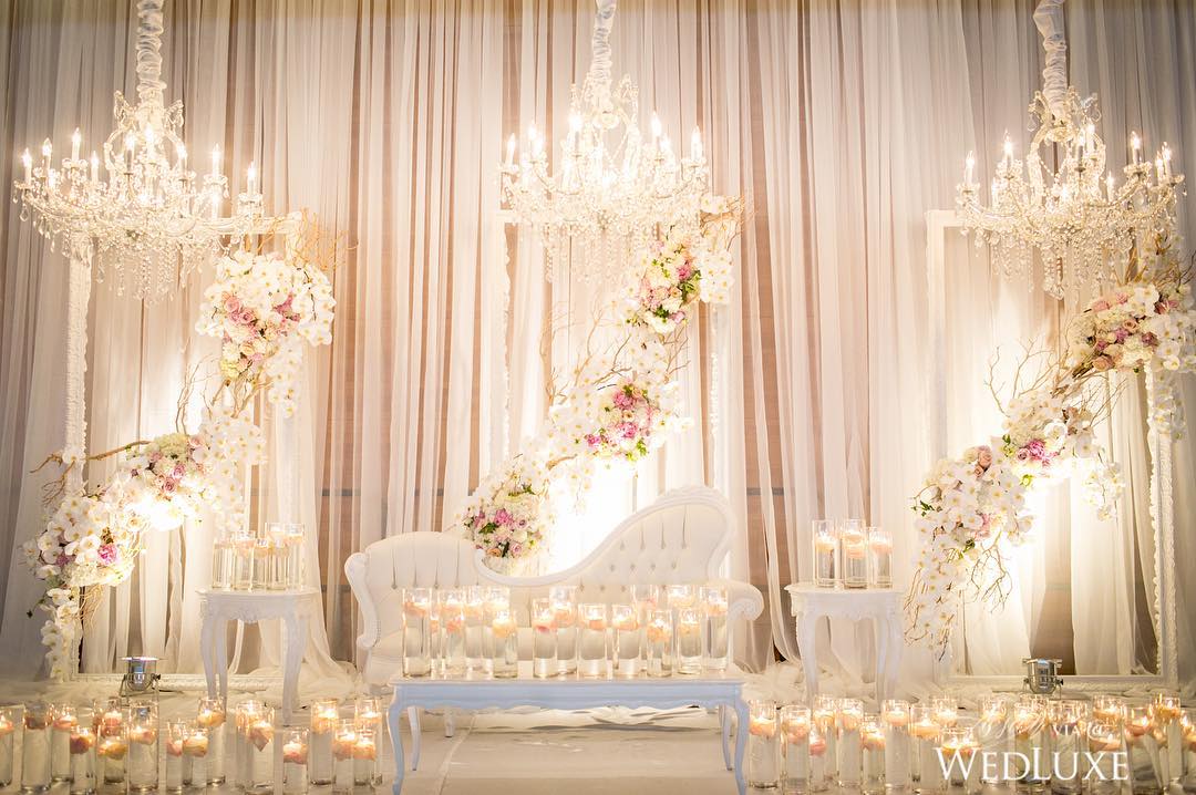 beautiful white wedding decor