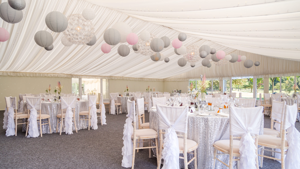 Marquee wedding lanterns 