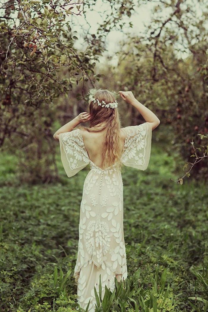 simple and sexy bohemian gown