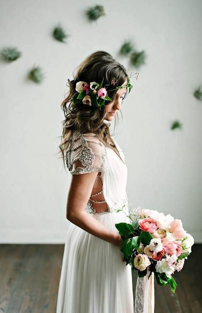 simple and chic bohemian gown