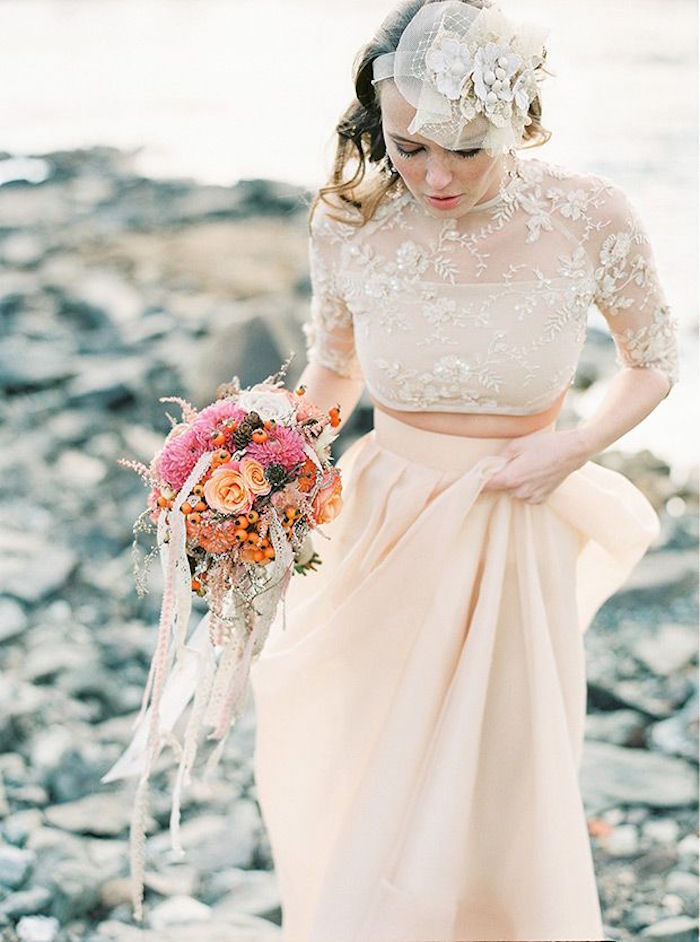 chic boho wedding dress