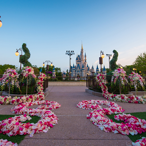 outdoor disney wedding decor