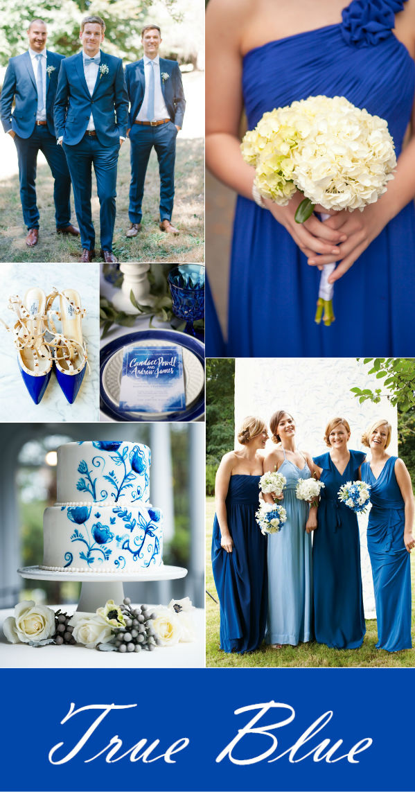 Blue Wedding Concept Design Which Showing Elegant Color Palettes Decoration