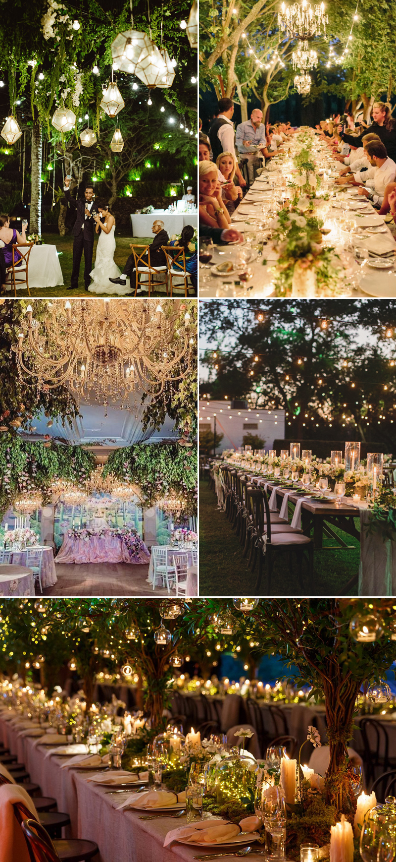 gorgeous forest wedding decor