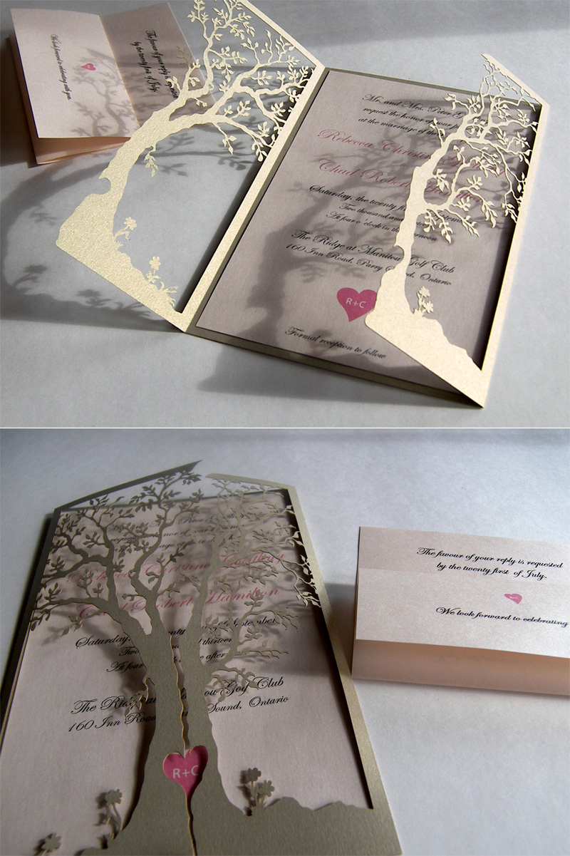 attractive vintage wedding invitations