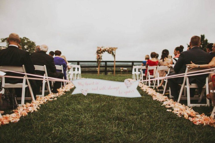 vintage wedding ceremony