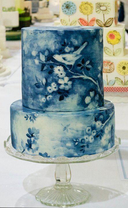 Blue Wedding Cakes Designs With a Gorgeous Layer Model