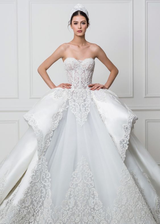 beautiful waist ballgown dress