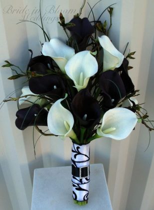 Black and White Bouquets Looks So Elegant and Classic For Your Wedding ...