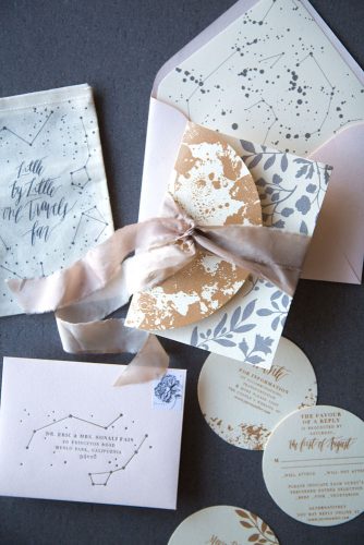 winter wedding invitation without snowflake