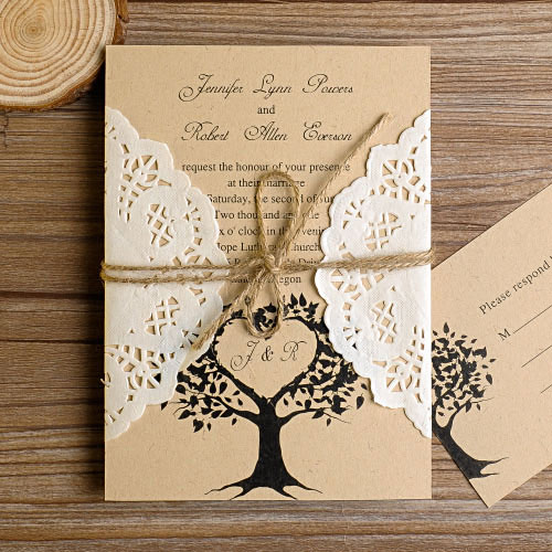 Elegant Wedding Invitations With Unique and Cute Model