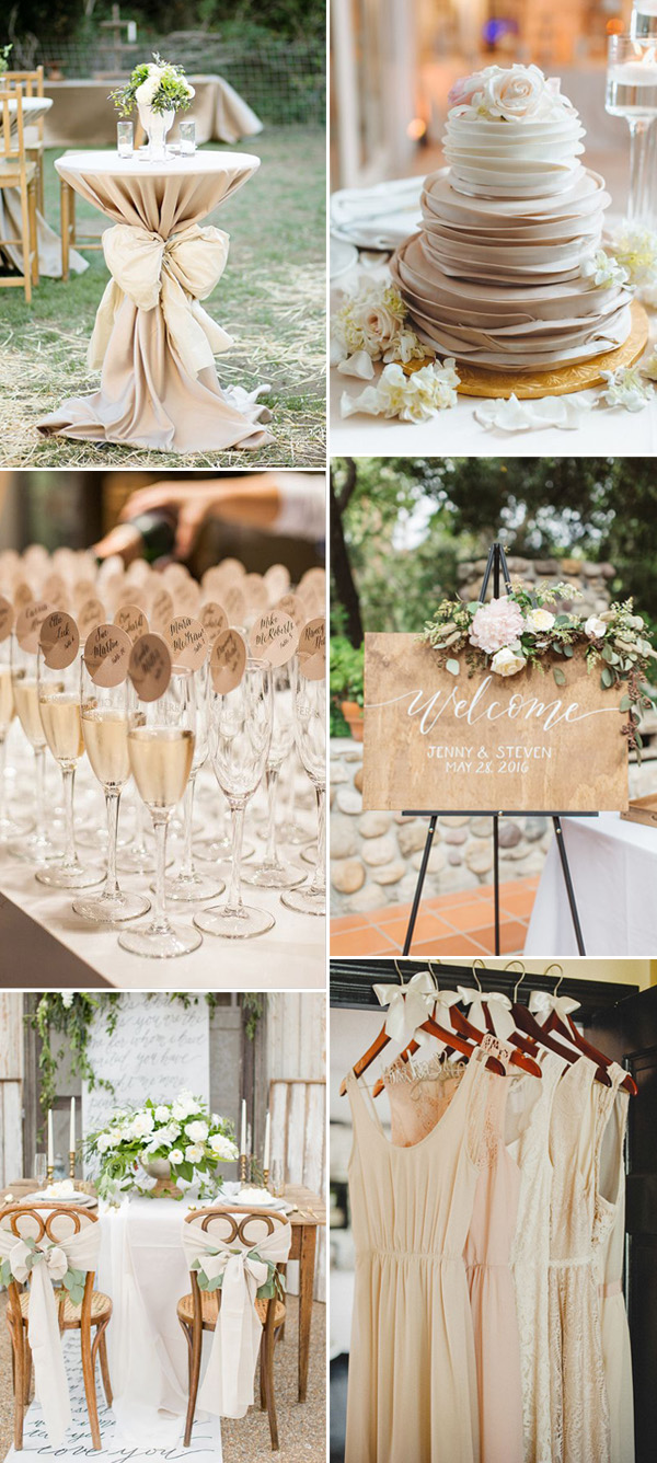 Vintage Wedding Themes Ideas With a Neutral Color Scheme Looks So ...