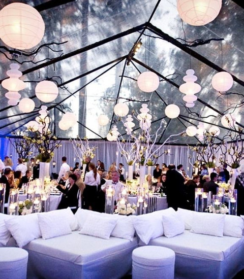 charming wedding lantern decor