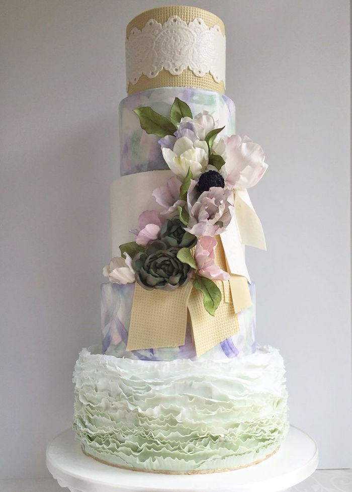 simply beautiful wedding cake